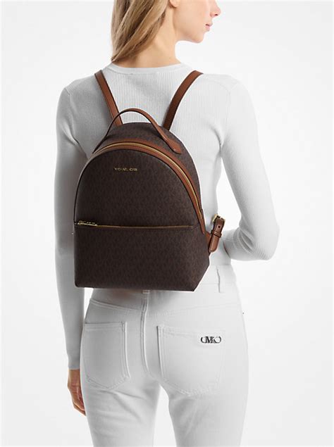 sheila medium logo backpack michael kors|michael kors sheila.